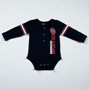 OU Oklahoma Sooners Crimson Baby bodysuit unisex New OS‎ with Tag (0-3 Months)